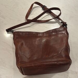 Frye Brown Leather Crossbody Bag